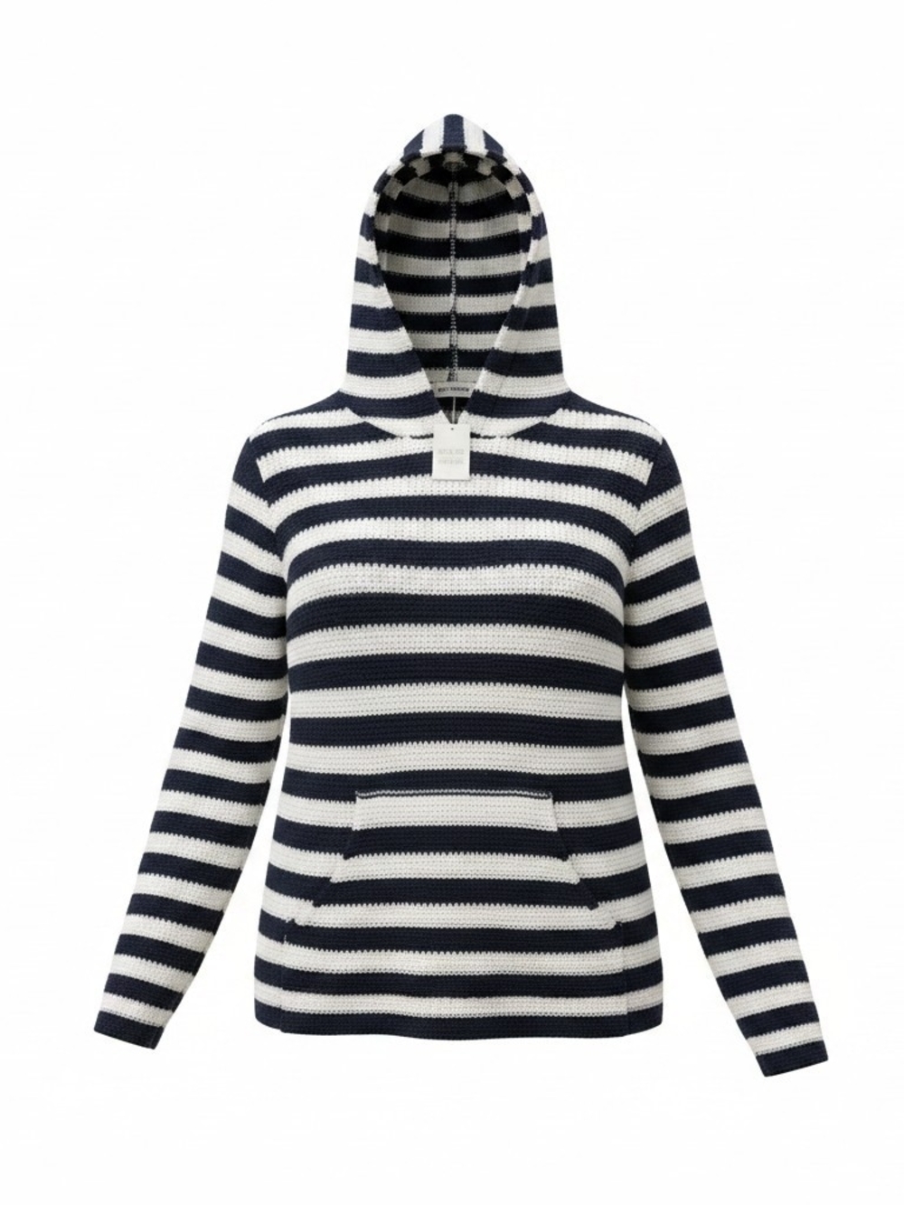 Tantrums Navy & White Striped Hooded Sweater